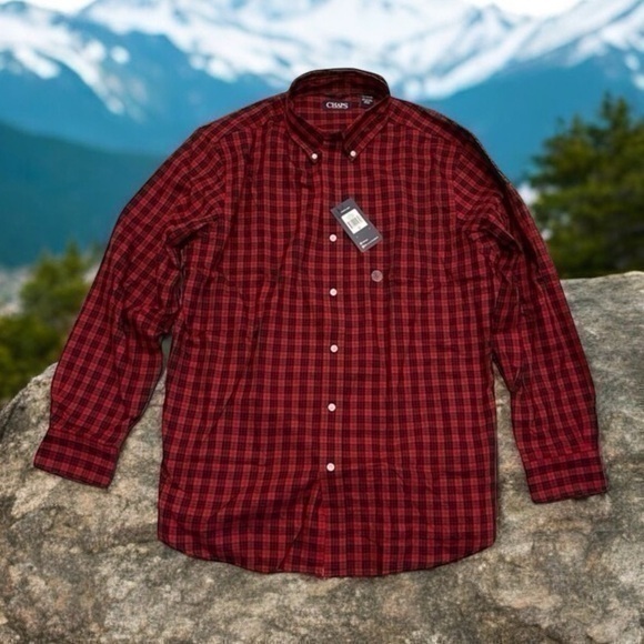 🦷 Chaps Plaid Shirt - Picture 1 of 4